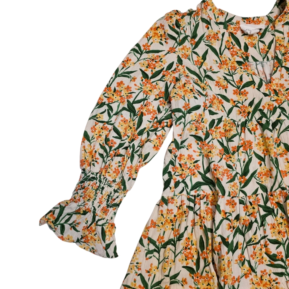 Pomander Place Bermuda Blossom Kenzo Mini Dress- L - Picture 4 of 13